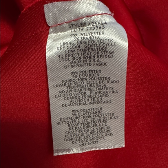 Betsy & Adam Women's Ruched Halter Maxi Gown Red New Holiday Dress 2 Formal - Picture 7 of 7